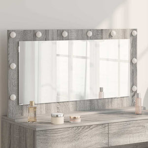 Vanity Mirror Grey sonoma Particle Board, Glass