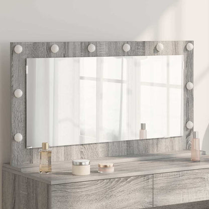 Vanity Mirror Grey sonoma Particle Board, Glass