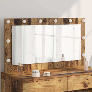 Vanity Mirror Old wood Wood and Glass 39.4 x 21.7 x 7.1 in Mirror