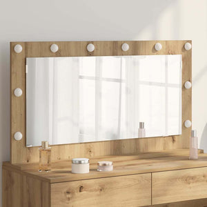 Vanity Mirror Artisan oak Wood and glass 39.4 x 21.7 in