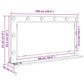 Vanity Mirror Artisan oak Wood and glass 39.4 x 21.7 in