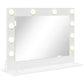 Vanity Mirror with LED Lights White 23.6x17.7x7.1 in