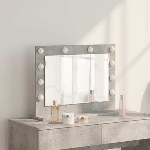 Vanity Mirror Concrete grey Concrete Medium Decorative Inlays