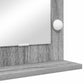 Vanity Mirror Gray Sonoma MDF, Glass 23.6 x 17.7 x 7.1 in