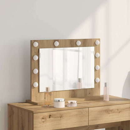 Vanity Mirror Artisan Oak Engineered Wood 23.6 x 17.7 x 7.1 in