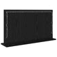Vanity Mirror with LED Lights Black Oak 80x45x18 cm