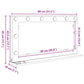 Vanity Mirror Concrete grey Concrete 31.5 x 17.7 x 7.1 in Mirror