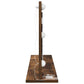 Vanity Mirror Smoked Oak, Silver Wood, Glass 31.5 x 17.7 in