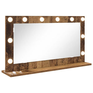 Vanity Mirror Old wood Wood, Glass 31.5 x 17.7 x 7.1 in Mirror