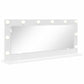 Vanity Mirror with LED Lights White 100x45x18 cm