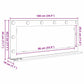 Vanity Mirror with LED Lights White 100x45x18 cm