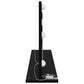 Vanity Mirror with LED Lights in Black Oak, 100x45x18 cm