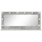 Vanity Mirror with LED Lights in Concrete Grey 100x45x18 cm