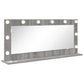 Vanity Mirror with LED Lights Grey Sonoma 100x45x18 cm