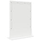 Vanity Mirror with LED Lights White 70x50x18 cm