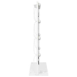 Vanity Mirror with LED Lights White 70x50x18 cm