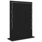 Vanity Mirror with LED Lights Black Oak 70x50x18 cm