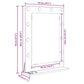 Vanity Mirror Concrete grey Concrete 27.6 x 19.7 x 7.1 in Mirror