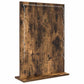 Vanity Mirror Smoked Oak Wood, Glass 27.6 x 19.7 x 7.1 in Mirror