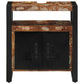 Bathroom Sink Cabinet Reclaimed Wood Medium Leather Rectangular