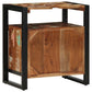 Bathroom Sink Cabinet Reclaimed Wood Medium Leather Rectangular