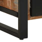 Bathroom Sink Cabinet Reclaimed Wood Medium Leather Rectangular