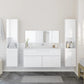 Bathroom Furniture Set High gloss white Engineered wood