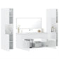 Bathroom Furniture Set High gloss white Engineered wood