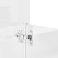 Bathroom Furniture Set High gloss white Engineered wood