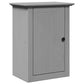 Bathroom Wall Cabinet Gray Solid pine, engineered wood, metal