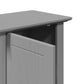 Bathroom Wall Cabinet Gray Solid pine, engineered wood, metal