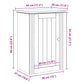 Bathroom Wall Cabinet Gray Solid pine, engineered wood, metal