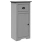 Bathroom Cabinet Gray Solid pine wood, Engineered wood, Metal