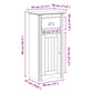 Bathroom Cabinet Gray Solid pine wood, Engineered wood, Metal