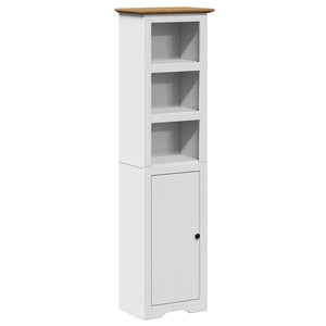 Bathroom Cabinet White and Brown