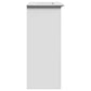Bathroom Sink Cabinet White Solid Pinewood Storage Rectangular