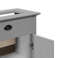 Bathroom Sink Cabinet Grey Solid pinewood, Engineered wood, Metal