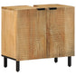 Bathroom Furniture Set Brown Solid Mango Wood Medium