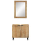 Bathroom Furniture Set Brown Solid Mango Wood Medium