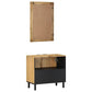 Bathroom Furniture Set Brown Solid Mango Wood Medium