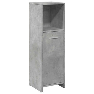 Bathroom Cabinet Concrete Gray Engineered Wood Narrow and Tall