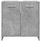 Bathroom Sink Cabinet Concrete Grey Engineered Wood Medium