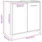 Bathroom Sink Cabinet Concrete Grey Engineered Wood Medium