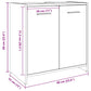 Bathroom Sink Cabinet Old Wood 23.6x13.0x23.6" Engineered Wood