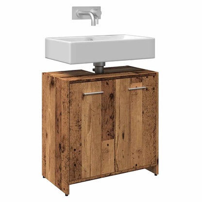 Bathroom Sink Cabinet Old Wood 23.6x13.0x23.6" Engineered Wood