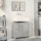 Bathroom Cabinet With Mirror Concrete Grey Engineered Wood Medium