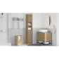 Bathroom Cabinet Artisan Oak Engineered Wood Tall