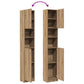 Bathroom Cabinet Artisan Oak Engineered Wood Tall