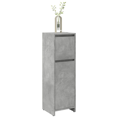 Bathroom Cabinet Concrete Grey Engineered Wood Small