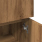 Bathroom Cabinet Artisan Oak Engineered Wood Compact